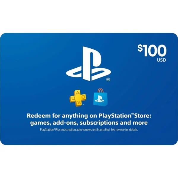 PlayStation Store Gift Card $100