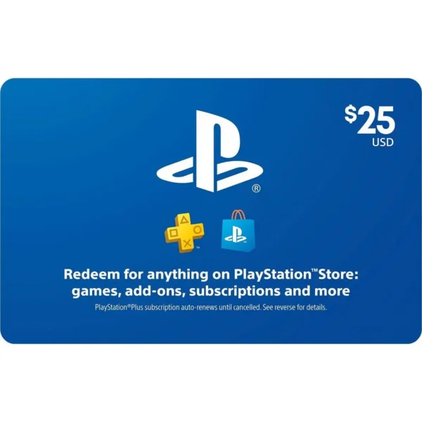 PlayStation Store Gift Card $25