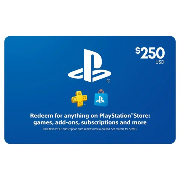 PlayStation Store Gift Card $250